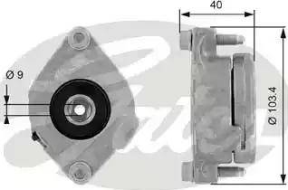 Gates T38147 - Umlenk / Führungsrolle, Keilrippenriemen alexcarstop-ersatzteile.com