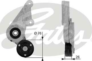 Gates T38304 - Riemenspanner, Keilrippenriemen alexcarstop-ersatzteile.com