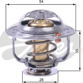 Gates TH43880G1 - Thermostat, Kühlmittel alexcarstop-ersatzteile.com