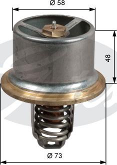 Gates TH51180 - Thermostat, Kühlmittel alexcarstop-ersatzteile.com