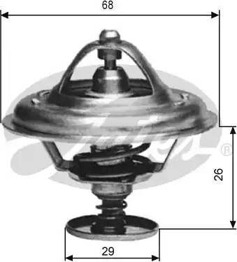 Gates TH09789G1 - Thermostat, Kühlmittel alexcarstop-ersatzteile.com