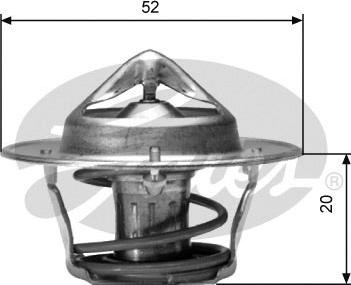 Gates TH04191G1 - Thermostat, Kühlmittel alexcarstop-ersatzteile.com