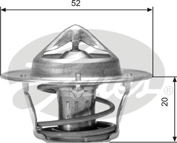 Gates TH04182G1 - Thermostat, Kühlmittel alexcarstop-ersatzteile.com