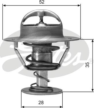 Gates TH04382G1 - Thermostat, Kühlmittel alexcarstop-ersatzteile.com