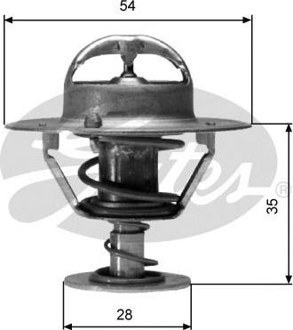 Gates TH04277G1 - Thermostat, Kühlmittel alexcarstop-ersatzteile.com