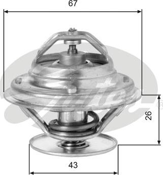 Gates TH05586G1 - Thermostat, Kühlmittel alexcarstop-ersatzteile.com