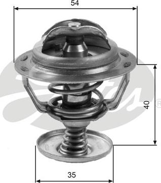 Gates TH06082G1 - Thermostat, Kühlmittel alexcarstop-ersatzteile.com