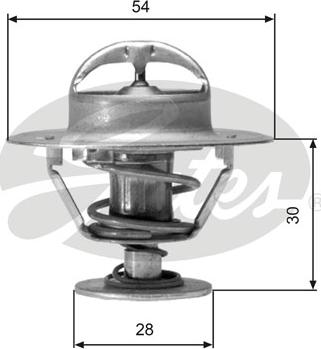 Gates TH02491G1 - Thermostat, Kühlmittel alexcarstop-ersatzteile.com