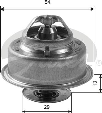 Gates TH14488G1 - Thermostat, Kühlmittel alexcarstop-ersatzteile.com