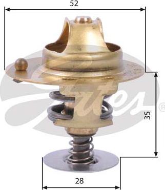 Gates TH14178G2 - Thermostat, Kühlmittel alexcarstop-ersatzteile.com