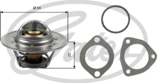 Gates TH12792G1 - Thermostat, Kühlmittel alexcarstop-ersatzteile.com