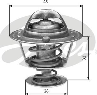 Gates TH32576G1 - Thermostat, Kühlmittel alexcarstop-ersatzteile.com