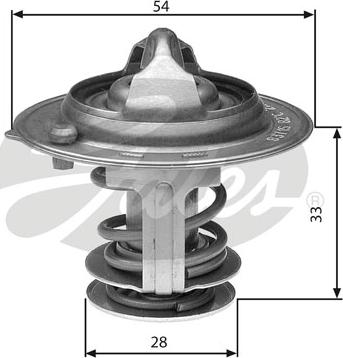 Gates TH29882G1 - Thermostat, Kühlmittel alexcarstop-ersatzteile.com