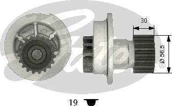 Gates WP0059 - Wasserpumpe alexcarstop-ersatzteile.com