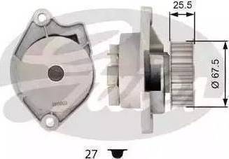 BOSCH 1 987 949 716 - Wasserpumpe alexcarstop-ersatzteile.com