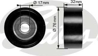 GATES-AU 36253 - Umlenk / Führungsrolle, Keilrippenriemen alexcarstop-ersatzteile.com