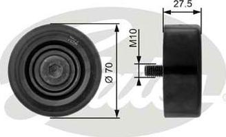 GATES-AU 36206 - Umlenk / Führungsrolle, Keilrippenriemen alexcarstop-ersatzteile.com