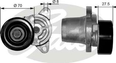 GATES-AU 38454 - Riemenspanner, Keilrippenriemen alexcarstop-ersatzteile.com