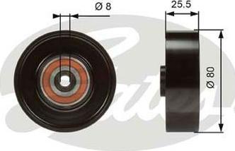 GATES-AU 38089 - Umlenk / Führungsrolle, Keilrippenriemen alexcarstop-ersatzteile.com