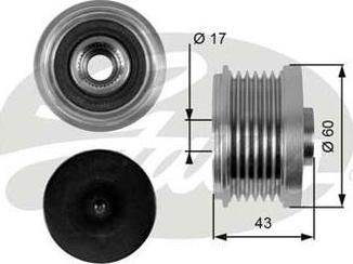 GATES-AU OAP7059 - Riemenscheibe, Generator alexcarstop-ersatzteile.com