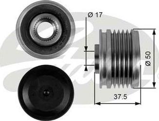 GATES-AU OAP7053 - Riemenscheibe, Generator alexcarstop-ersatzteile.com