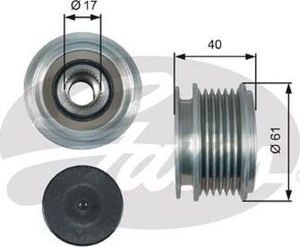 GATES-AU OAP7013 - Riemenscheibe, Generator alexcarstop-ersatzteile.com