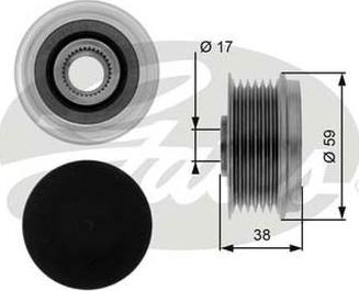 GATES-AU OAP7039 - Riemenscheibe, Generator alexcarstop-ersatzteile.com