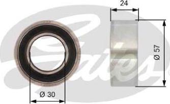 GATES-AU T41121 - Spannrolle, Zahnriemen alexcarstop-ersatzteile.com