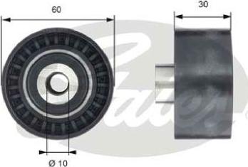 GATES-AU T42199 - Umlenk / Führungsrolle, Zahnriemen alexcarstop-ersatzteile.com