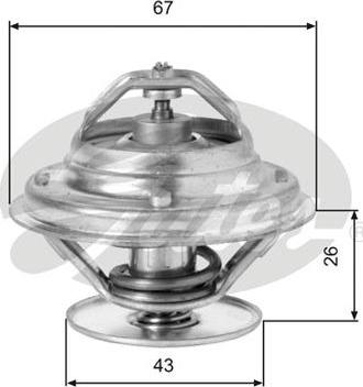 GATES-AU TH05586G1 - Thermostat, Kühlmittel alexcarstop-ersatzteile.com