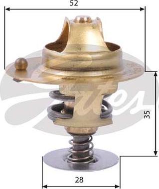 GATES-AU TH14178G2 - Thermostat, Kühlmittel alexcarstop-ersatzteile.com