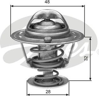 GATES-AU TH32576G1 - Thermostat, Kühlmittel alexcarstop-ersatzteile.com