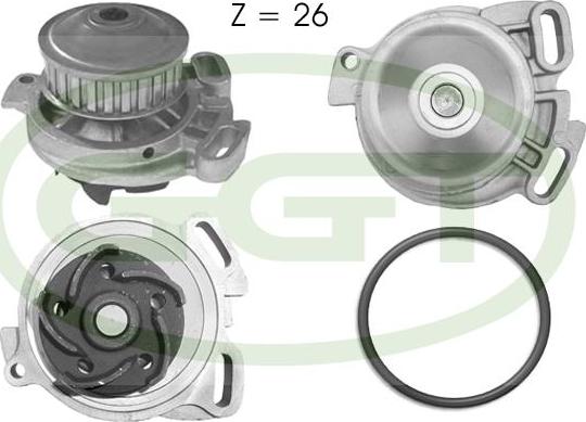 GGT PA10145 - Wasserpumpe alexcarstop-ersatzteile.com