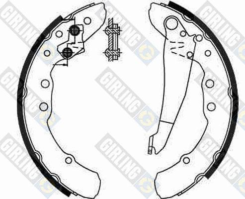 Girling 5185449 - Bremsbackensatz alexcarstop-ersatzteile.com