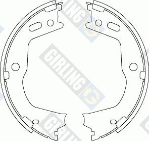 Girling 5188039 - Bremsbackensatz, Feststellbremse alexcarstop-ersatzteile.com