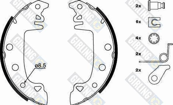 Girling 5183153 - Bremsbackensatz alexcarstop-ersatzteile.com