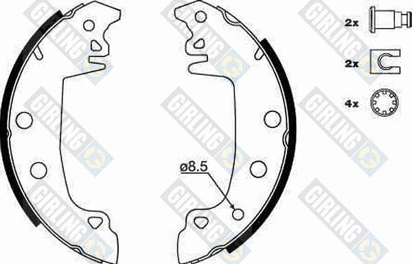 Girling 5183173 - Bremsbackensatz alexcarstop-ersatzteile.com