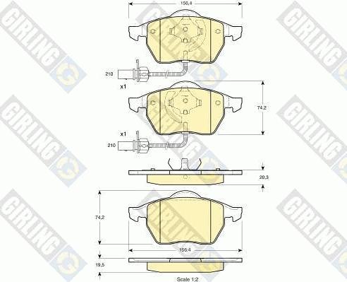 Girling 6410932 - Bremsensatz, Scheibenbremse alexcarstop-ersatzteile.com