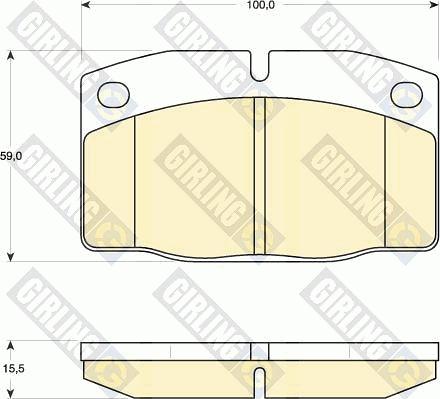 Girling 6410099 - Bremsensatz, Scheibenbremse alexcarstop-ersatzteile.com