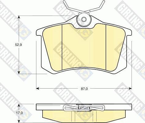 Girling 6410831 - Bremsensatz, Scheibenbremse alexcarstop-ersatzteile.com