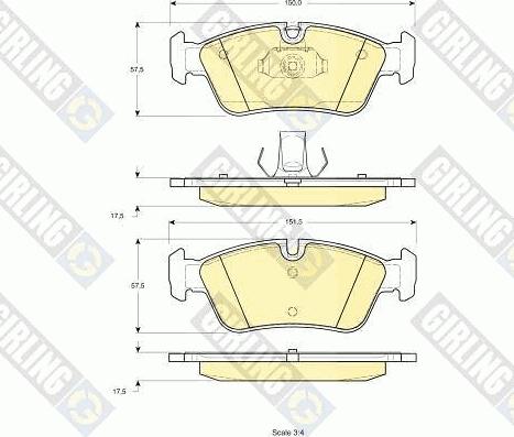 Girling 6411102 - Bremsensatz, Scheibenbremse alexcarstop-ersatzteile.com