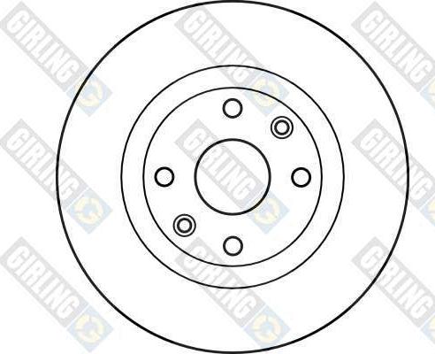 Girling 6025861 - Bremsscheibe alexcarstop-ersatzteile.com