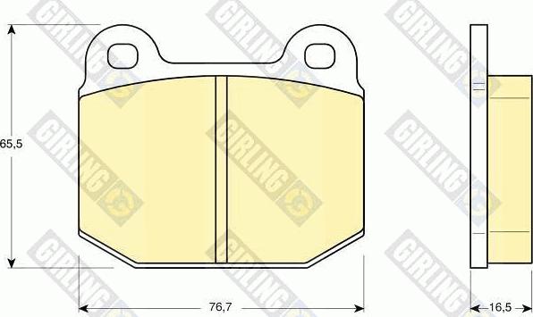 Girling 6106112 - Bremsbelagsatz, Scheibenbremse alexcarstop-ersatzteile.com