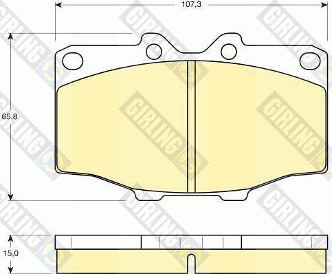 Girling 6103529 - Bremsbelagsatz, Scheibenbremse alexcarstop-ersatzteile.com