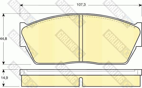 Girling 6102849 - Bremsbelagsatz, Scheibenbremse alexcarstop-ersatzteile.com