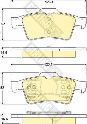 Girling 6114692 - Bremsbelagsatz, Scheibenbremse alexcarstop-ersatzteile.com