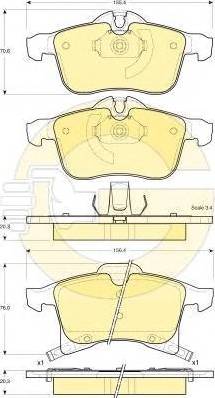 Girling 6116682 - Bremsbelagsatz, Scheibenbremse alexcarstop-ersatzteile.com