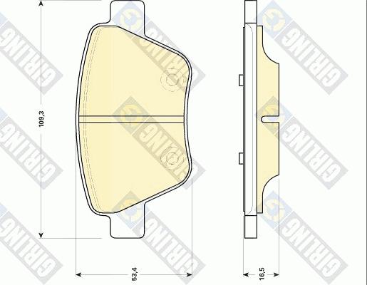 Girling 6118414 - Bremsbelagsatz, Scheibenbremse alexcarstop-ersatzteile.com