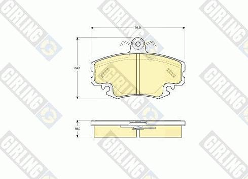 Girling 6113321 - Bremsbelagsatz, Scheibenbremse alexcarstop-ersatzteile.com