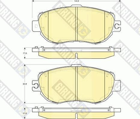 Girling 6112419 - Bremsbelagsatz, Scheibenbremse alexcarstop-ersatzteile.com